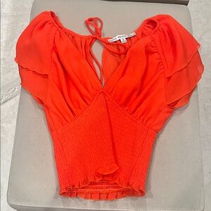 Vince Vibrant Red Blouse